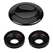Keenso MMI Joystick Knob Repair Kit, Center Console Button Cover Repair Replacement with 2 Seal Ring for Audi A4 A5 A6 Q5 Q7 S5 S6 ((paint black))