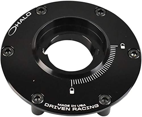 Driven Halo Fuel Cap Bases Compatible for BMW S1000RR 2012-2017 - Black/One Size
