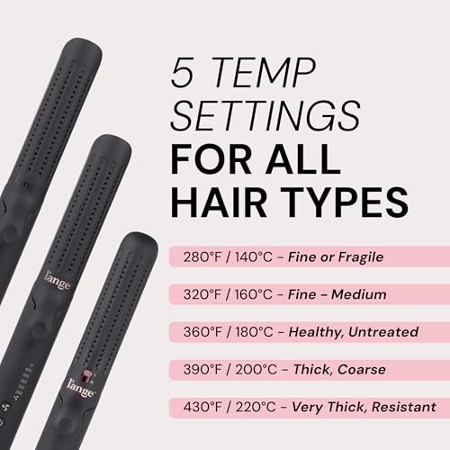 L'ANGE HAIR Le Duo Standard 360° Airflow Styler | 2-in-1 Curling Wand & Titanium Flat Iron Hair Straightener | Professional Hair Curler with Cooling Air Vents | Dual Voltage & Adjustable Temp (Black)