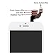 Premium Screen Replacement for iPhone 6 Plus 5.5'- LCD Complete Display Touch Digitizer Assembly With Earpiece, Front Camera, Proximity Sensor,Tempered Glass,Tools, Instruction, Not For 6S Plus(White)