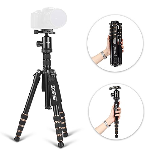 ZOMEi Z669 SLR Camera Tripod with Ball Head and Carrying Case