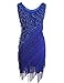 PrettyGuide Women's Flapper Dress 1920s Gatsby Beaded Fringe Scalloped Petal Plus Size Cocktail Dresses