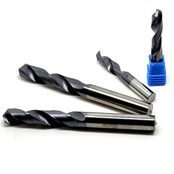 Generic 8mm : Micro grain solid Tungsten carbide CNC Twist Drill Bits HRC55,Carbide Drill bits For Metal working Mane Center Drill Bits