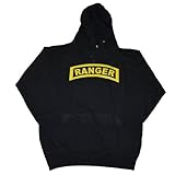 Got-Tee US Army Military Ranger Hoodie/Sweatshirt 3XL Black, Online Clothing Store