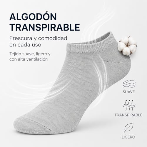 PS PROUTHS 12 Pairs Short Socks Men Women Cotton Breathable Almost Invisible Socks Summer Unisex Soft and Comfortable Non-slip Fit Durable for Daily Use