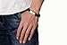 Black Leather Bracelets For Men Bangle Bracelets Fashion Magnetic Clasp 8.5 Inch