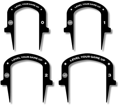 Pro Path Golf Training Aid, 4 Staggered Putting Gates with Carry Bag – Portable, Lightweight Golf Putters to Develop Control, Accuracy – Premium Golf Accessory Kit and Training Set for Men and Women