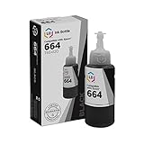 LD Compatible Ink Bottle Replacement for Epson 664 T664120 High Yield (Black)