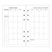 EvZ A6 Refill Month Planner Paper, 6 Holes Ring Binder Filler for 7 Inches Refillable Journal Notebook Diary Organizer Planner Inserts, 80 Sheets / 160 Pages