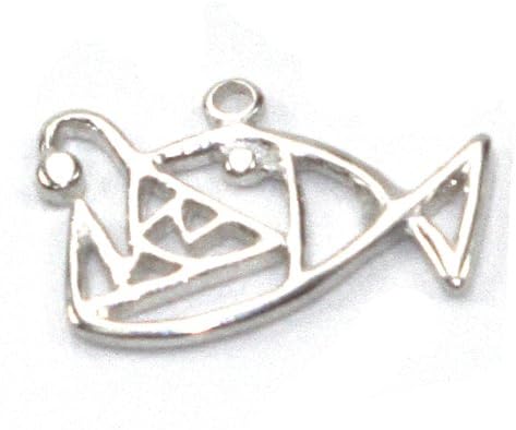 Amoracast Exclusive Sterling Silver Angler Fish Charm