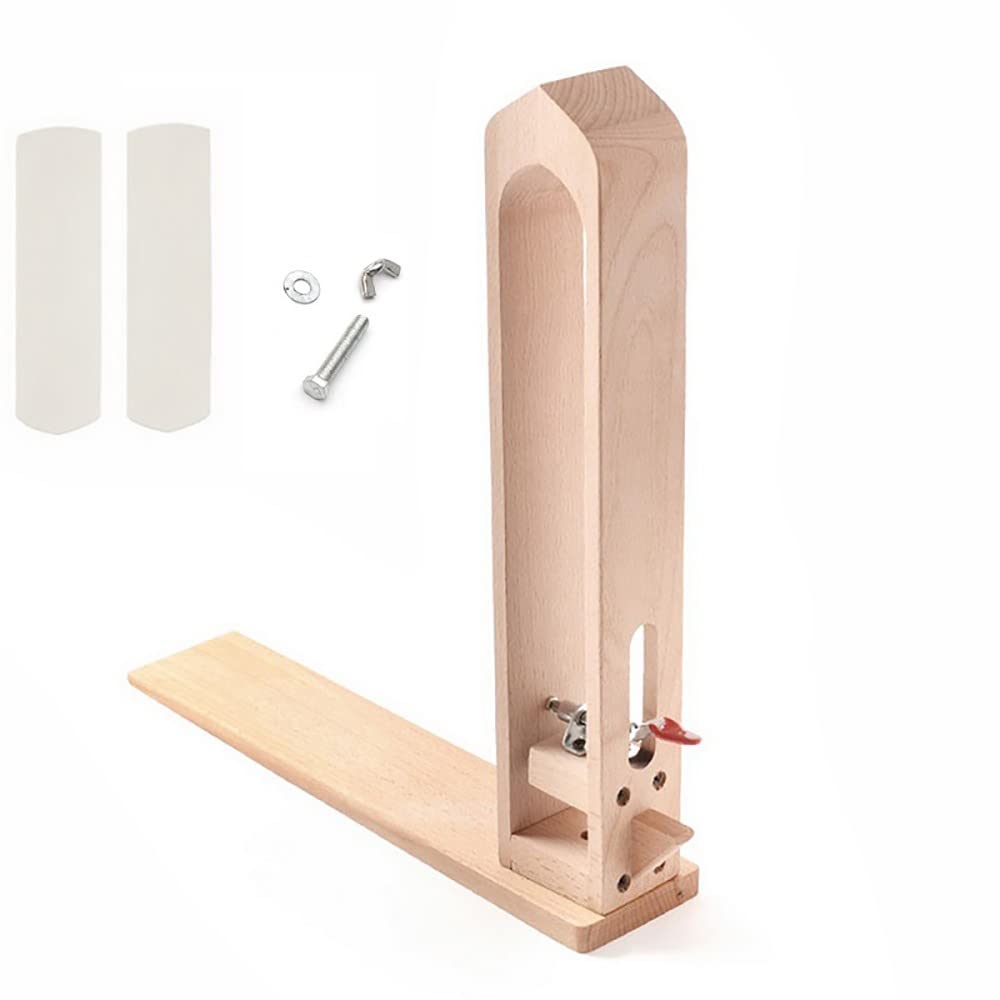 Wood Leather Hand Stitching Craft Table Lacing Desktop Sewing Supplies Pony Horse Clamp Holder Tool for DIY Sewing Stitching Lacing Carving Suturing (Self-Adhesive Leather)