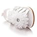 BENHERO Infant Baby Girls Flower Anti-Slip Rubber Sole Prewalker Toddler Sandals (13cm(12-18Months), A-White)