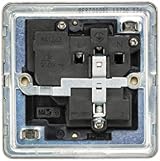 Knightsbridge SFR7000MW Screw Less 13A 1G DP Switched Socket White view 3
