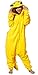 WOWcucos Unisex Adult Pikachu Onesies Animal Cosplay Costume Halloween Xmas Pajamas---M