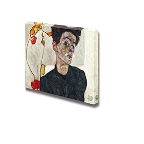 Self Portrait by Egon Schiele Print Famous Painting Reproduction