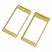 Dopro Set of 2 Plastic Humbucker Pickup Ring Pickup Mounting Frame Curved Bottom 3 * 5 for Neck and 7 * 9 for Bridge Pickup Cream