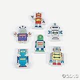 Robot Erasers/Goody Bag/PRIZES/Party Favors/Birthdays
