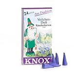 KNOX Violet Scented Incense Cones, Pack of 24