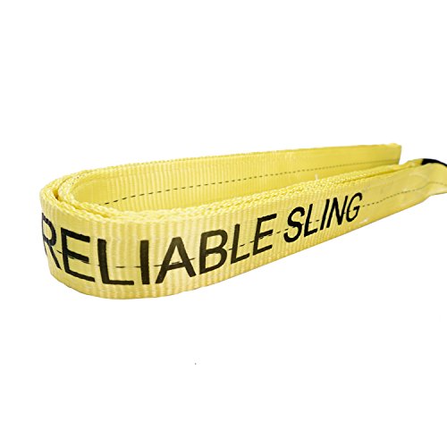 Reliablesling 2"x10' Heavy Duty Flat Eye Lift Sling