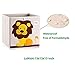 Vmotor Foldable Animal Canvas Storage Toy Box/Bin/Cube/Chest/Basket/Organizer For Kids, 13 inch(Lion)