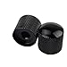 JD.Moon Pack of 4pcs Dome Knob Volume Tone Control Knobs for Electric Guitar Bass Screw Type (Black)