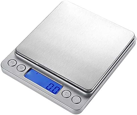 SAVORLIVING Kitchen Scales Digital (1kg/0.1g) Accurate Stainless Steel Food Scale Pocket Jewelry Scale with Free 2 Trays & 2 Batteries, Tare Function & Auto Shut-Off