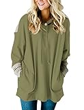 SEBOWEL Womens Oversized Sweatshirts Long Sleeves