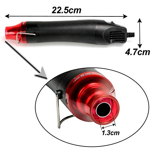 5Pcs Epoxy Glitter Tumbler Kits,Black Portable Bubble Buster Tool Heat Gun for DIY Acrylic Resin Cups to Remove Air Bubbles,4Pcs Magic Epoxy Brushes for Vinyl Crafts Tumbler