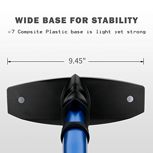 Bike Pump with Gauge, Anti Corrosion Lighter Aluminum Alloy Barrel, Schrader Presta Dunlop Universal, High Pressure Bicycle Floor Pump 160 PSI/11 BAR Color Optional