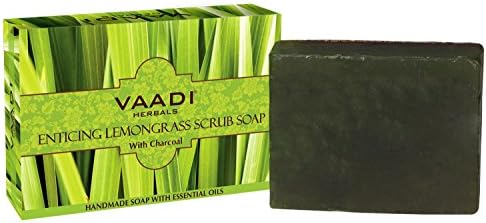 Vaadi Herbals Enticing Lemongrass Scrub Soap (75gm)