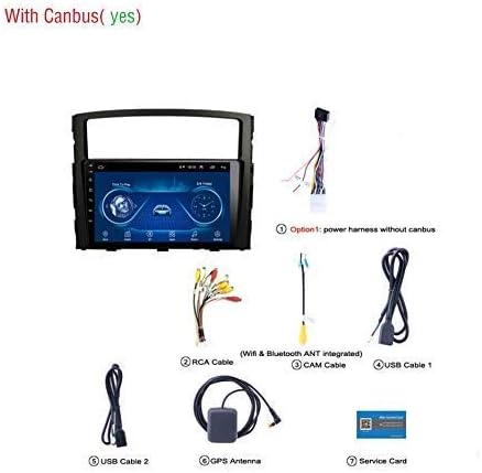 9 Inch Car Radio Stereo Android 8.1 MP5 Player Navigator for Mitsubishi Pajero (2008-2014),GPS 2.5D Full Touch Screen,Wifi,BT,Mirror Link (1G+16G),withcanbus