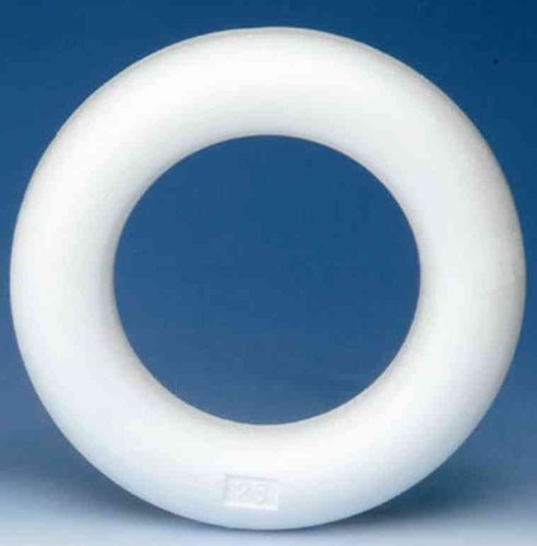 Glorex Styrofoam Ring, Polystyrene, White, 15 x 3,5 x 15 cm