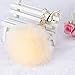 DZT1968® Solid Color Imitate Rabbit Fur Ball Keychain Handbag Key Ring Car Key (Beige)