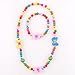 Unijew Kids Jewelry Colorful Bead Candy Fashion Jewelry Necklace Bracelet Set for Little Girls Children