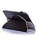 ProCase Universal 360 Rotating Stand Folio Case Cover for 7-8 inch Tablet Dragon Touch, Chromo Inc, ProntoTec, NeuTab, Nextbook, Tagital, Alldaymall, iRulu, RCA, iView Android Tablet (Black)