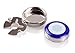 Blue Target Button Covers - The Modern Alternative to Cufflinks for Regular Shirts