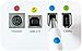 Cable Buddy 5-pack, Black - Cable Organizer Ties with Color ID Labels