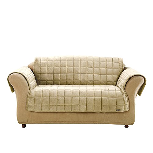 SureFit Deluxe Pet Cover Loveseat Slipcover Ivory (SF39454