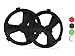 Hexnub Stunt Hubs for Sphero Ollie Robotic Toy - Accessories to Boost Your App-Enabled Robots - Black