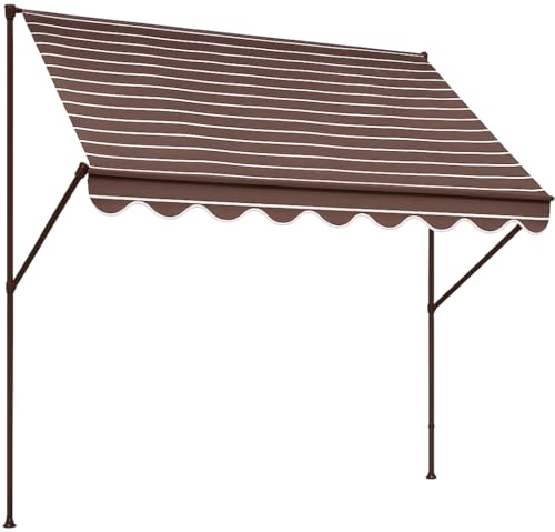 ANGERER Klemmmarkise Exklusiv braun, 350 cm