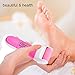Sminiker Waterproof Electric Callus Remover Rechargeable Pedicure Tools with Extra Callus Shaver Grinding Head to Remove Dead Hard Cracked Skin and Reduce Calluses (Pink)
