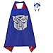 Whoopgifts Optimus Prime Costumes Superhero Satin Cape with Felt Mask for Kids Birthdays Party Favors, Cosplay Dress up