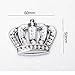 Quentacy 2Pack Crystal Crown Decal Sticker 3D Metal Emblem Badge Bling Rhinestones Accessories Decoration Gift for Car SUV RV Window Bumper Laptops Luggage
