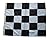 Nascar Racing Flag - Black and White - 100% COTTON - 22" X 27" -The Checkered Flag