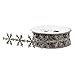 Fowod Winter Christmas Snowflake Trim Crafts Decoration,11 Yard/33 Feet,1 inch Wide (Grey)