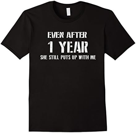 Men's Funny Anniversary Gifts For Him - 1 Year Anniversary Gifts Large Black