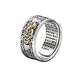 Feng Shui PiXiu Mantra Protection Wealth Ring Amult