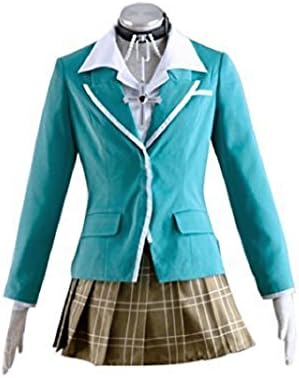 SHOWADAY Women's Suit Plaid Skirt Japan School Girl Uniform Cosplay Costume Small