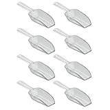 InterDesign Kitchen and Bath  Scoops - Small, 1 Tablespoon - 8 Pack, Clear