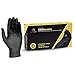 Superior Black Nitrile Gloves, Latex Free Glove, Disposable Gloves, Powder Free, Ultra Thin 3.5 mil Thickness, 9